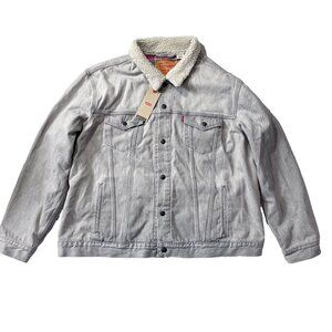 Kids Levi Jacket Girls XXL Denim Plaid Fall Winter Coat Cotton Light Large Fall